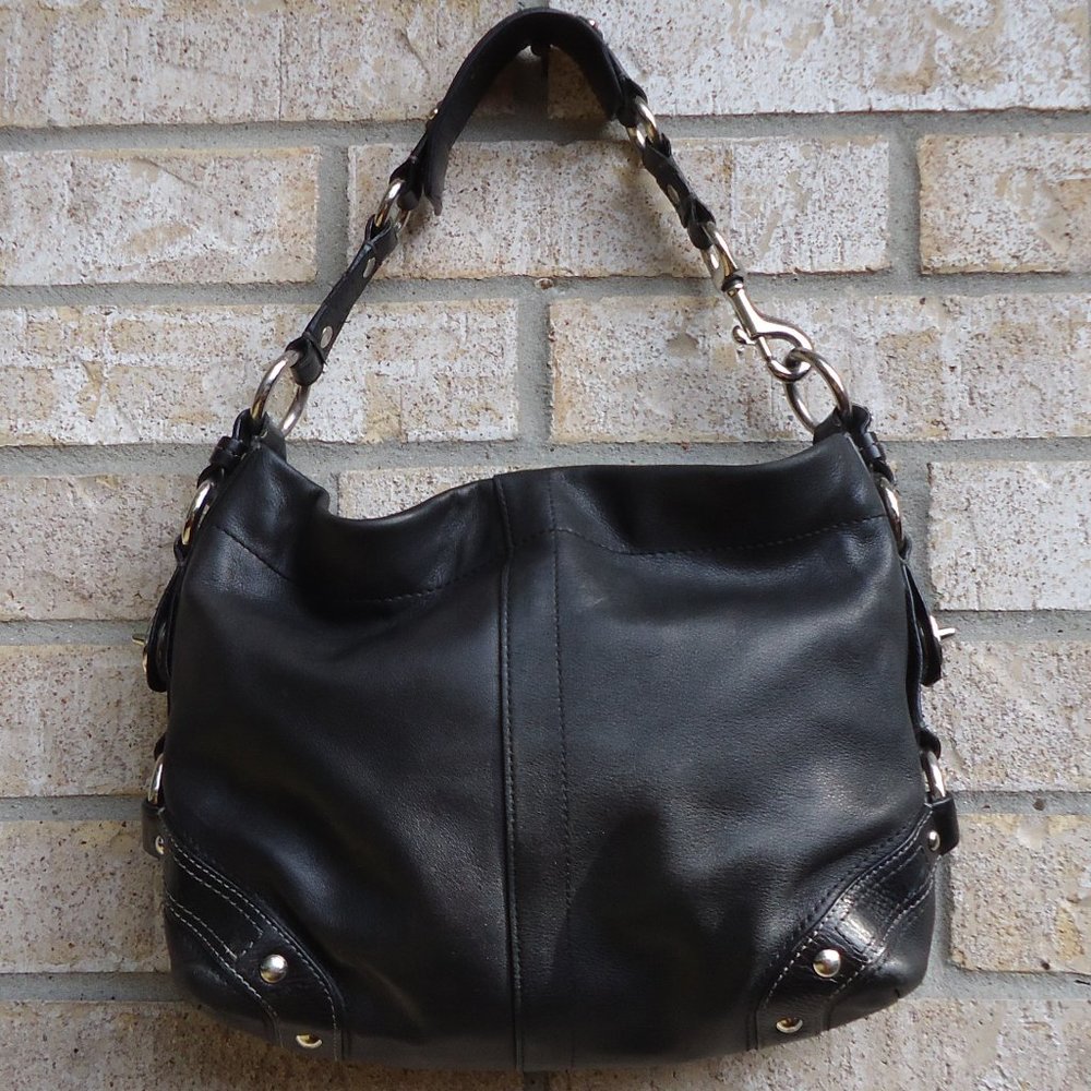 COACH Leather Carly duffle shoulder bag. - Picture 3 of 16